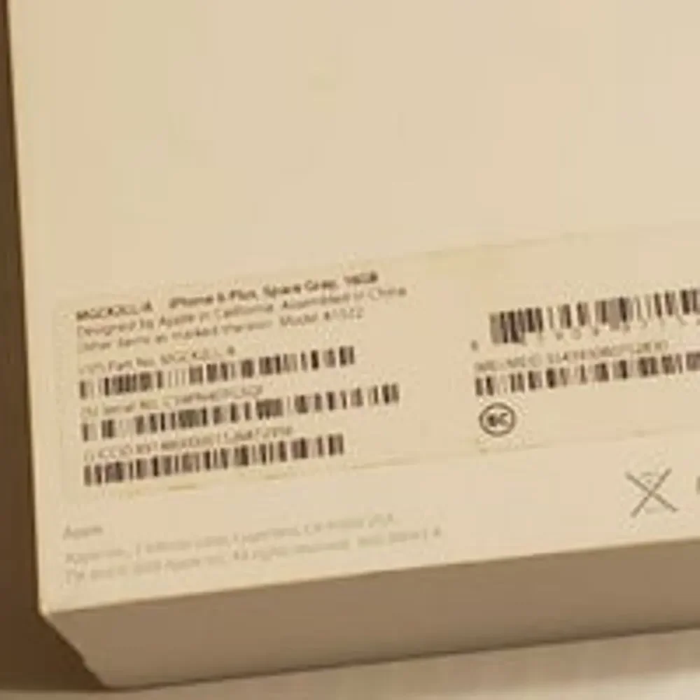 Apple Iphone 6 empty box white/gray